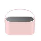 Storage Box LED Makeup Mirror Portable Travel Makeup Organizer Carrying Box With Mirror LED